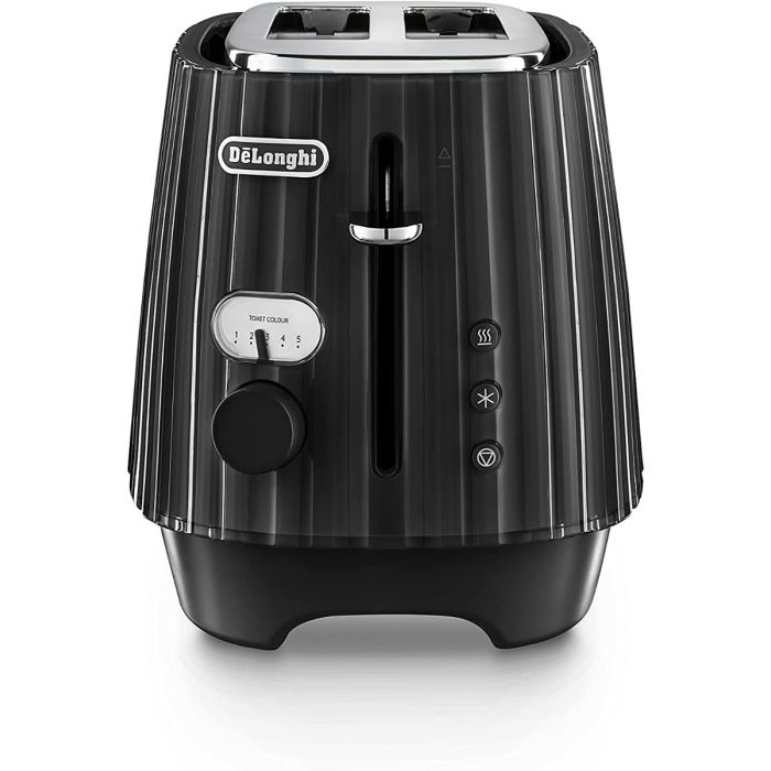 De'Longhi CTD2003.BK Ballerina 2 Slice Toaster with Defrost Function 900w Black