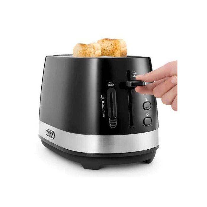 De'Longhi CTLA2003.BK 2 Slice Toaster Active Line 900W with Defrost Function