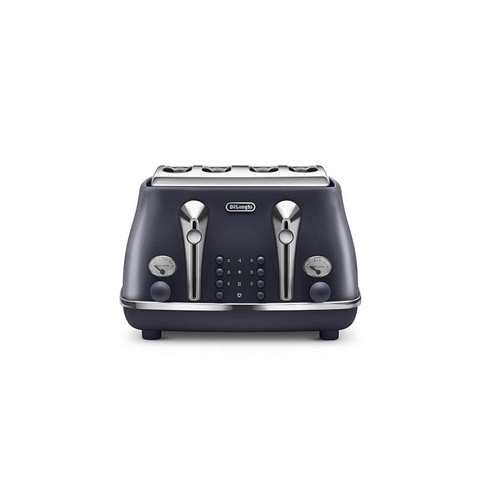 De'Longhi CTOE4003.BL 4 Slice Toaster with Defrost Function Elements 1800w Blue
