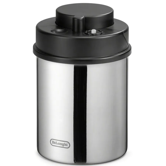 De’Longhi DLSC063 Vacuum Coffee Canister Built-in Date Indicator Stainless Steel