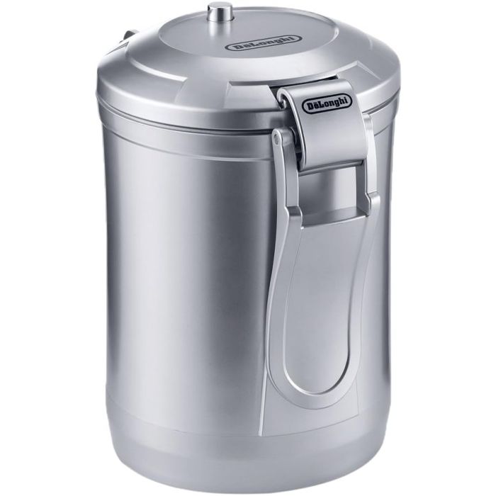 De'Longhi DLSC068 5513290061 Vacuum Sealed Coffee Canister 1.6L Brushed Silver