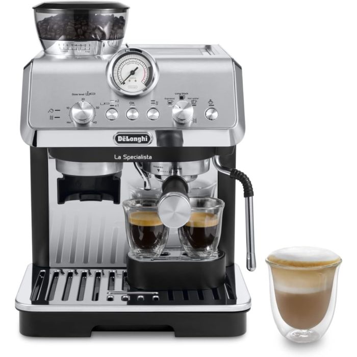 De'Longhi EC9155.MB Bean to Cup Coffee Maker La Specialista Metal Barista Silver