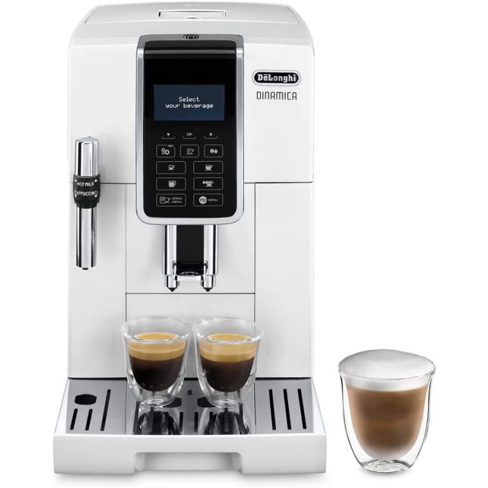 De'Longhi ECAM350.35.W Bean to Cup Coffee Machine Espresso Maker Dinamica White