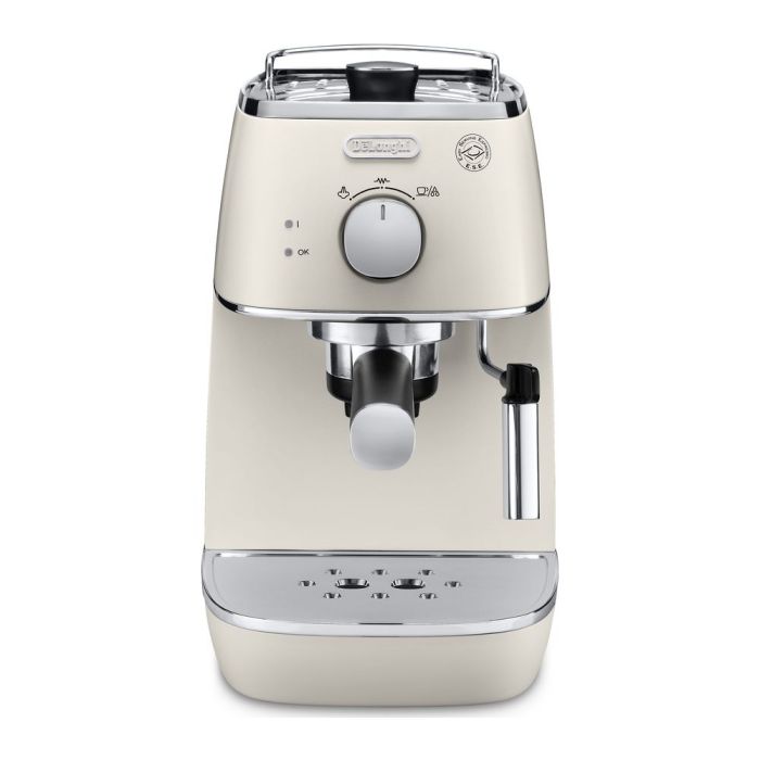 De'Longhi ECI341W Distinta 1000W Ground & Pod Coffee Machine Maker - White