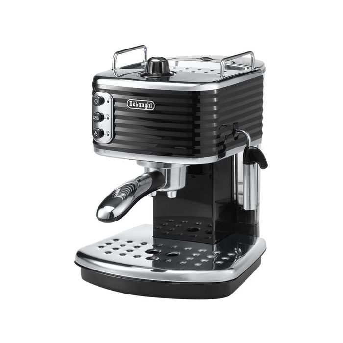 De'Longhi ECZ351BK Scultura 1100W 1.4L Ground & Pod Coffee Machine Maker