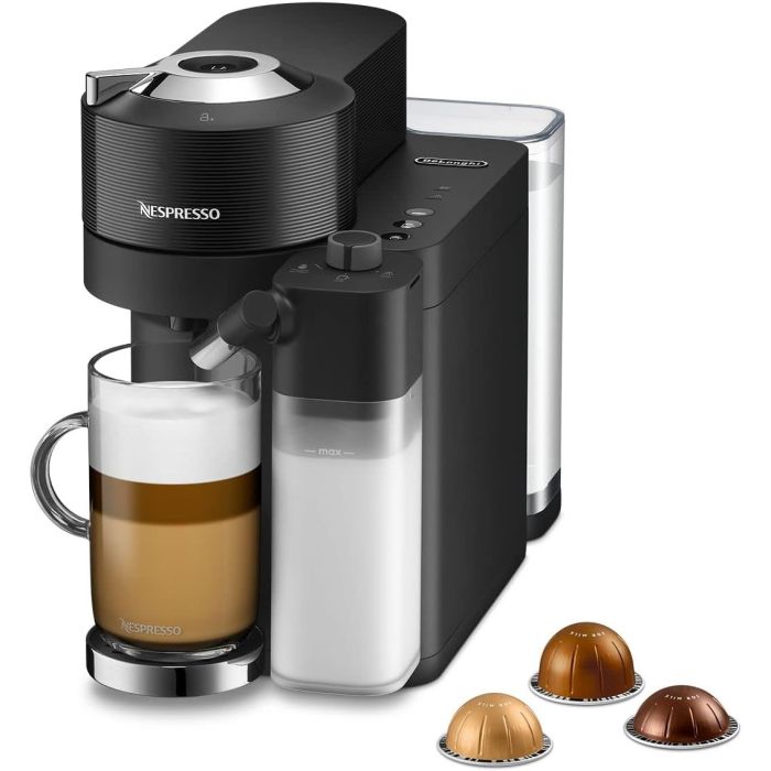 De'Longhi ENV300.B Pod Coffee Machine Maker Nespresso Vertuo Lattissima Black