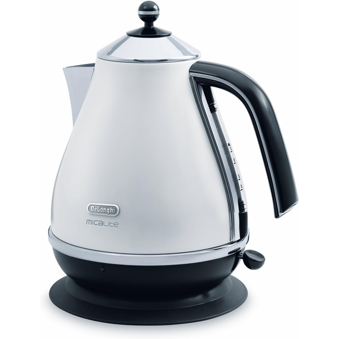 De'Longhi KBOM3001.W Jug Kettle Anti-limescale Filter Micalite 1.7L 3000W White