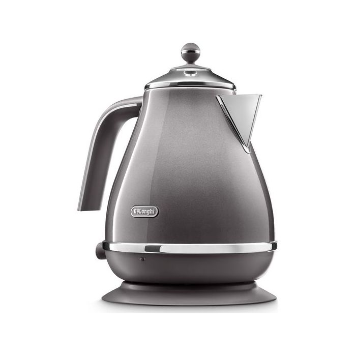 De’Longhi KBOT3001.GY Jug Kettle Icona Metallics Anti-limescale Filter Grey