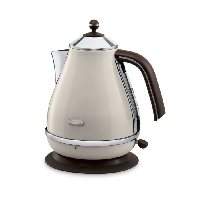 De'Longhi KBOV3001.BG Jug Kettle Icona Vintage with Washable Filter Cream
