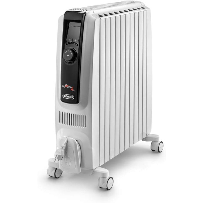 De'Longhi TRDSX41025E.WB Oil Filled Radiator Dragon 4 Pro with Timer 2500w White