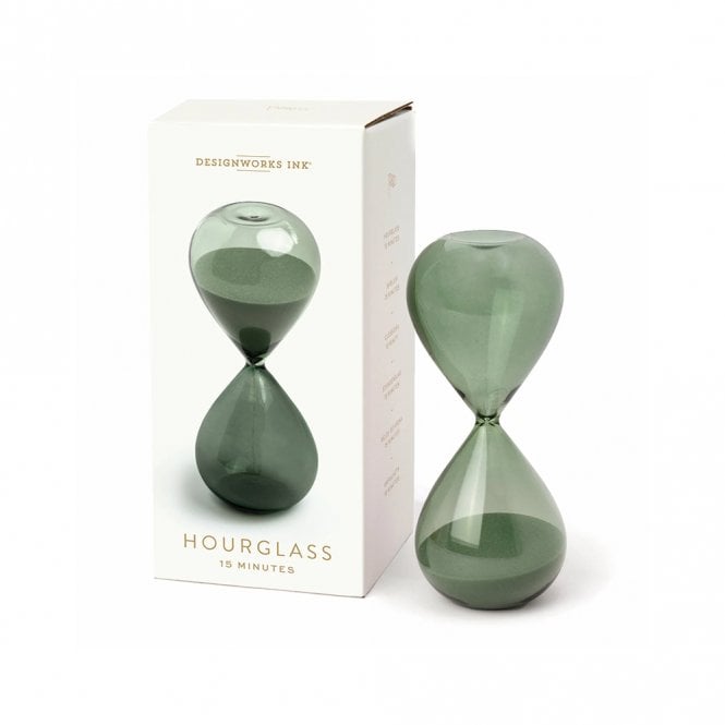 Hourglass Evergreen 15 Minute Sand Timer