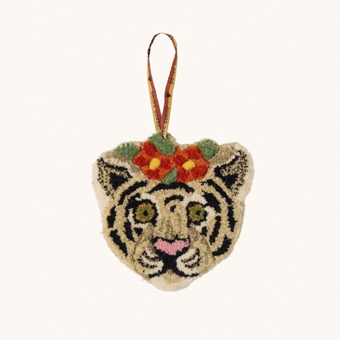 Floral White Tiger Gift Hanger