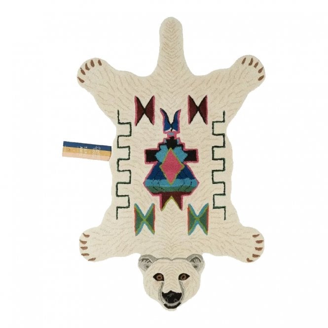 Kasbah Polar Bear Wool Rug Large