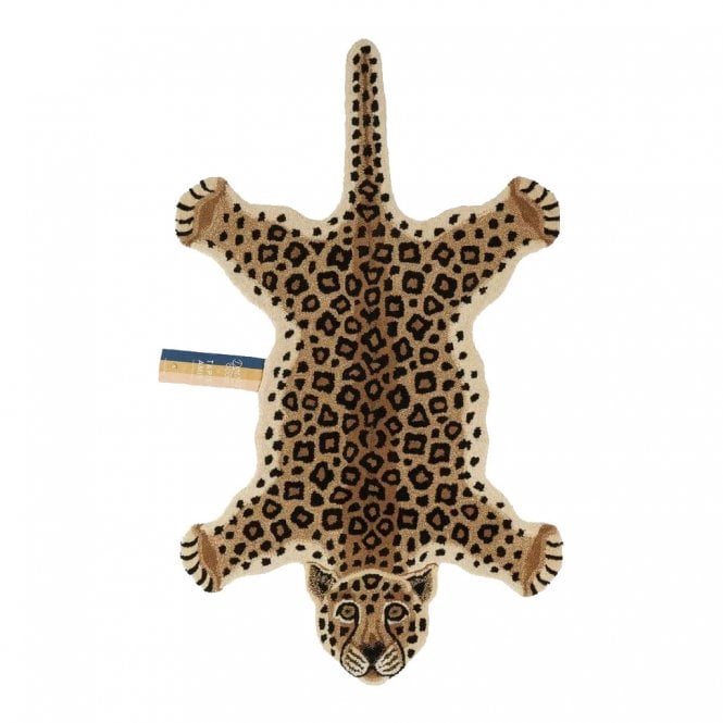 Loony Leopard Wool Rug Large