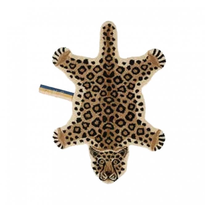 Loony Leopard Wool Rug Small