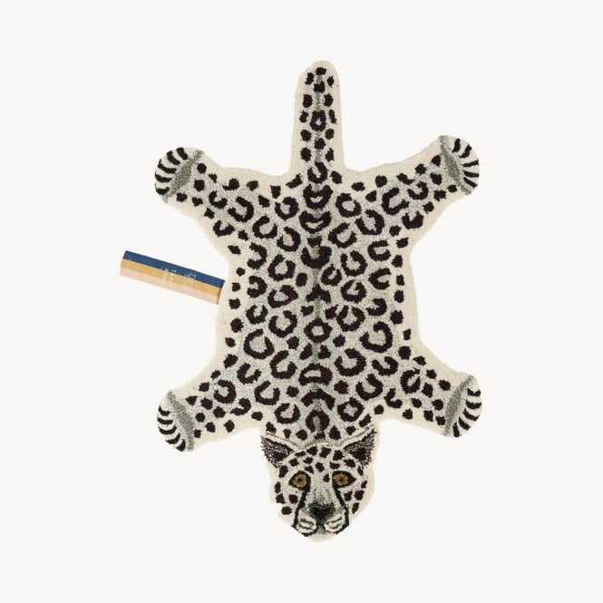 Snowy Leopard Small Rug