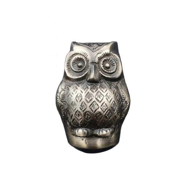 Baby Owl Door Knocker - Gunmetal Silver