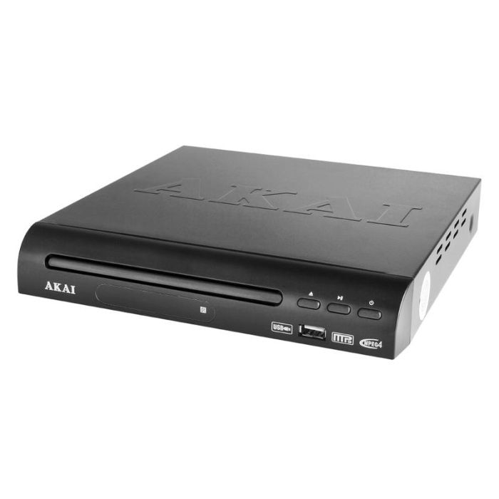 Akai A51002 Compact DVD Player with USB Input Remote Control Included Black