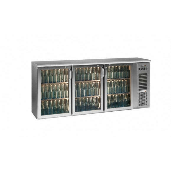 Gamko E3/222GMUCS84 Undercounter Stainless Steel 3 Door Bottle Cooler