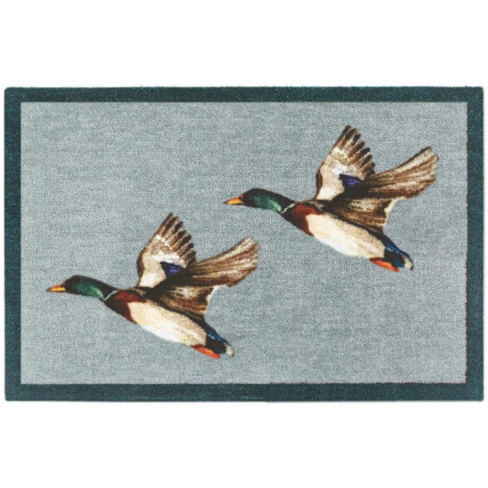 My Mat Nylon Indoor Pattern My Flying Ducks Washable Non-Slip Rug in 50 x 75 cm