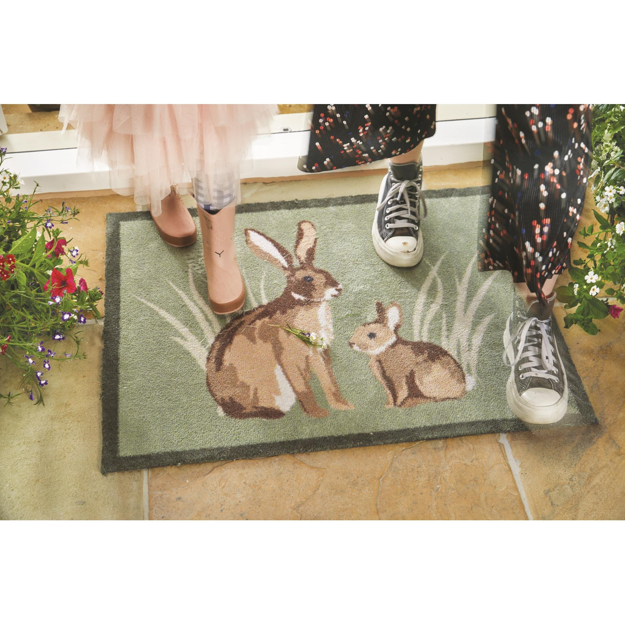 Hug Rug Rabbit 1 Entryway Runner Washable Non-Slip Doormat 65x85 cm (2'1"x2'9")