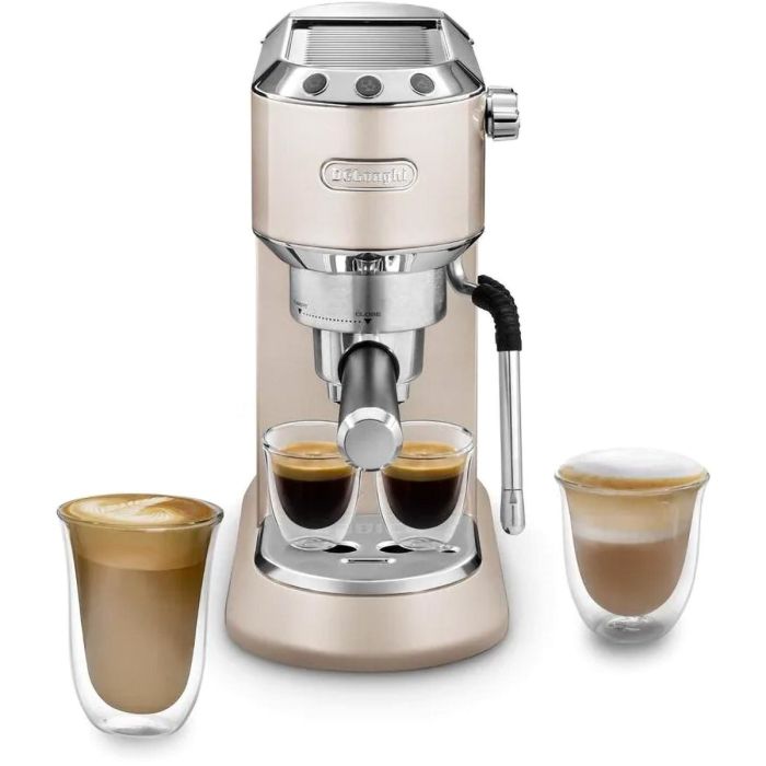 De'Longhi EC885.BG Dedica Arte Coffee Machine 15 bar Beige Gold Basic