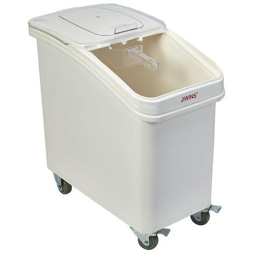 Polypropylene Mobile Ingredient Bin with Scoop 102L