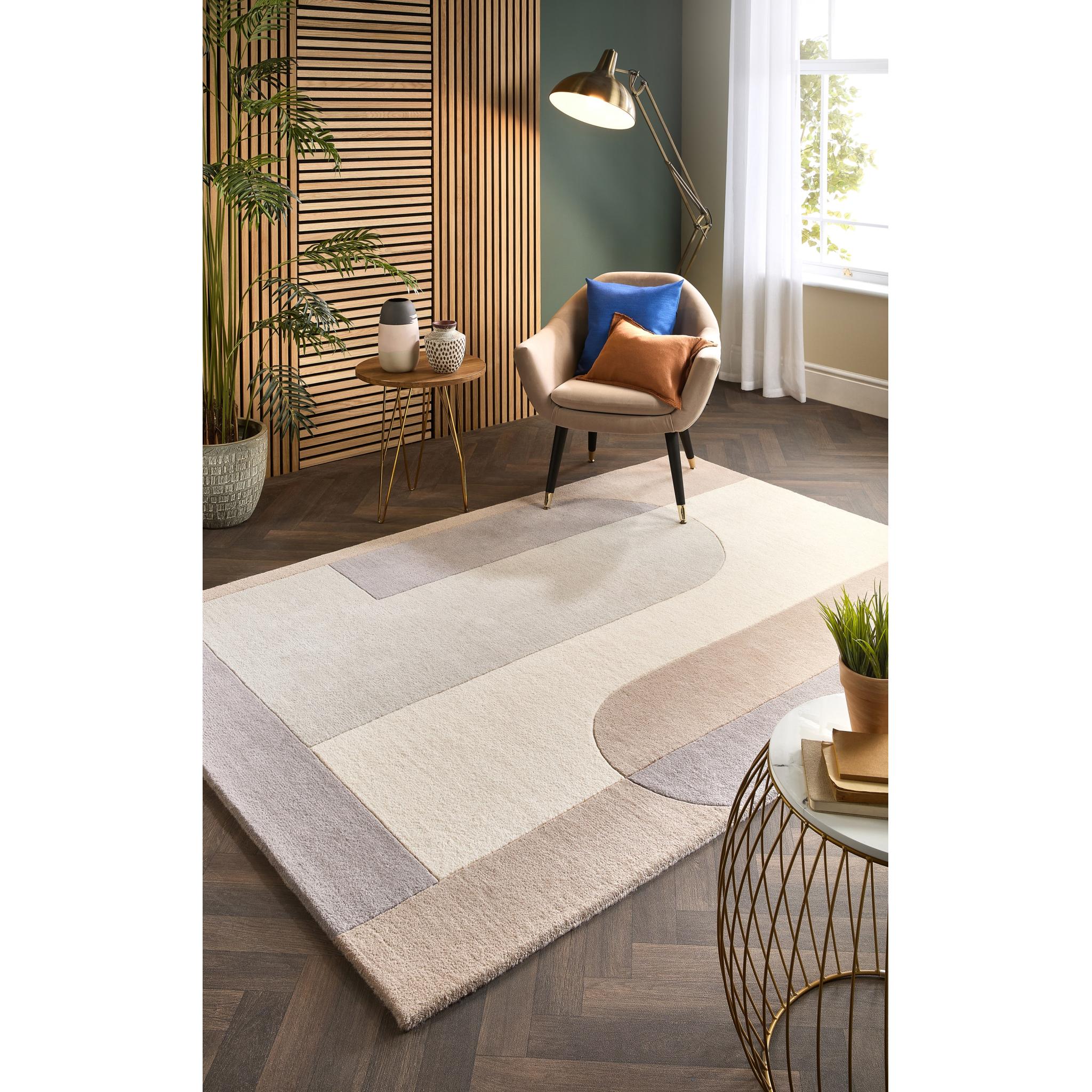 Origins Bauhaus Graphic Art Geometric Hand Tufted Wool Rugs Medium 120x170 cm (4'x5'6")