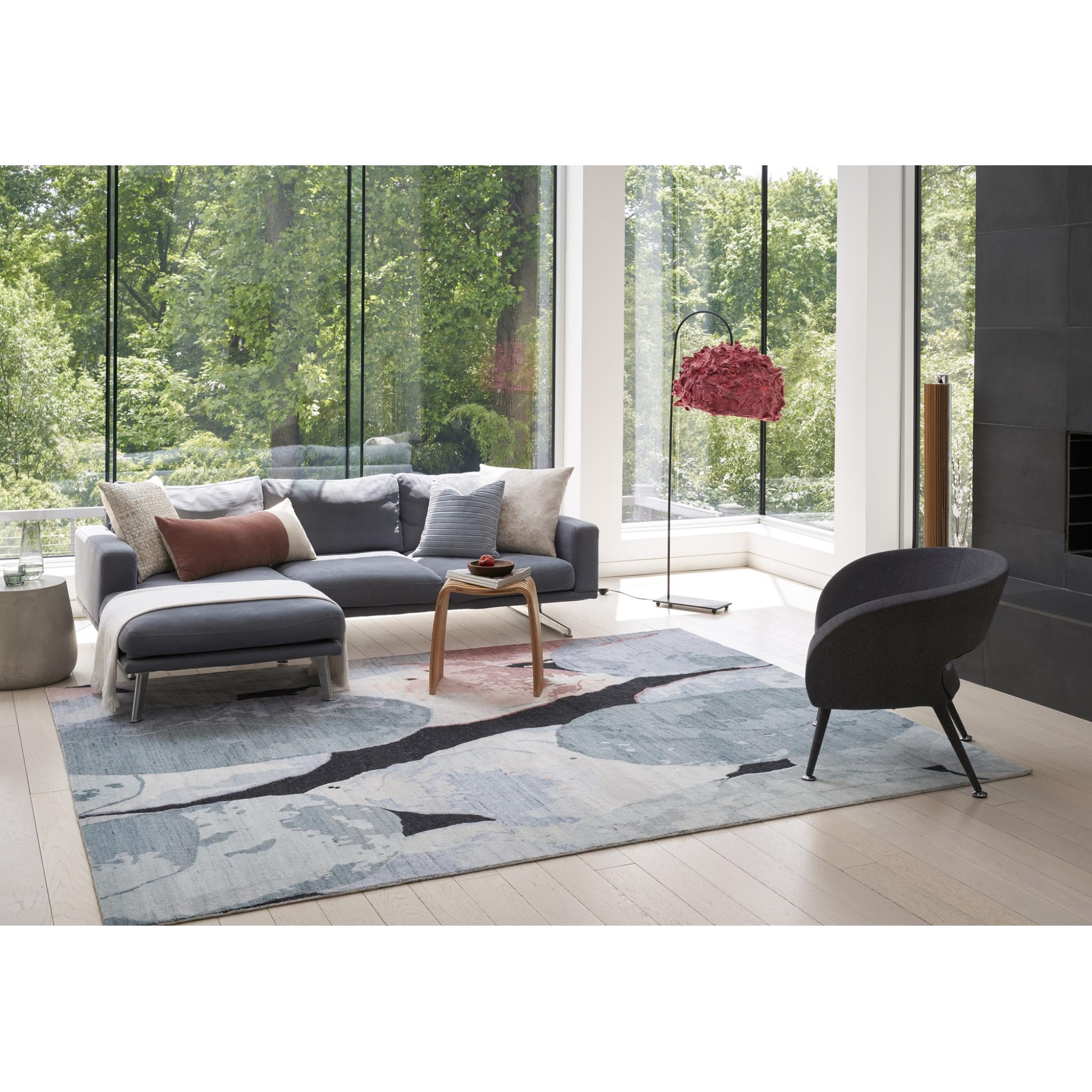 Silk Shadows Wool Hand Made Rug in Blush Pink by Nourison Medium 114x175 cm (4'x5'9'')