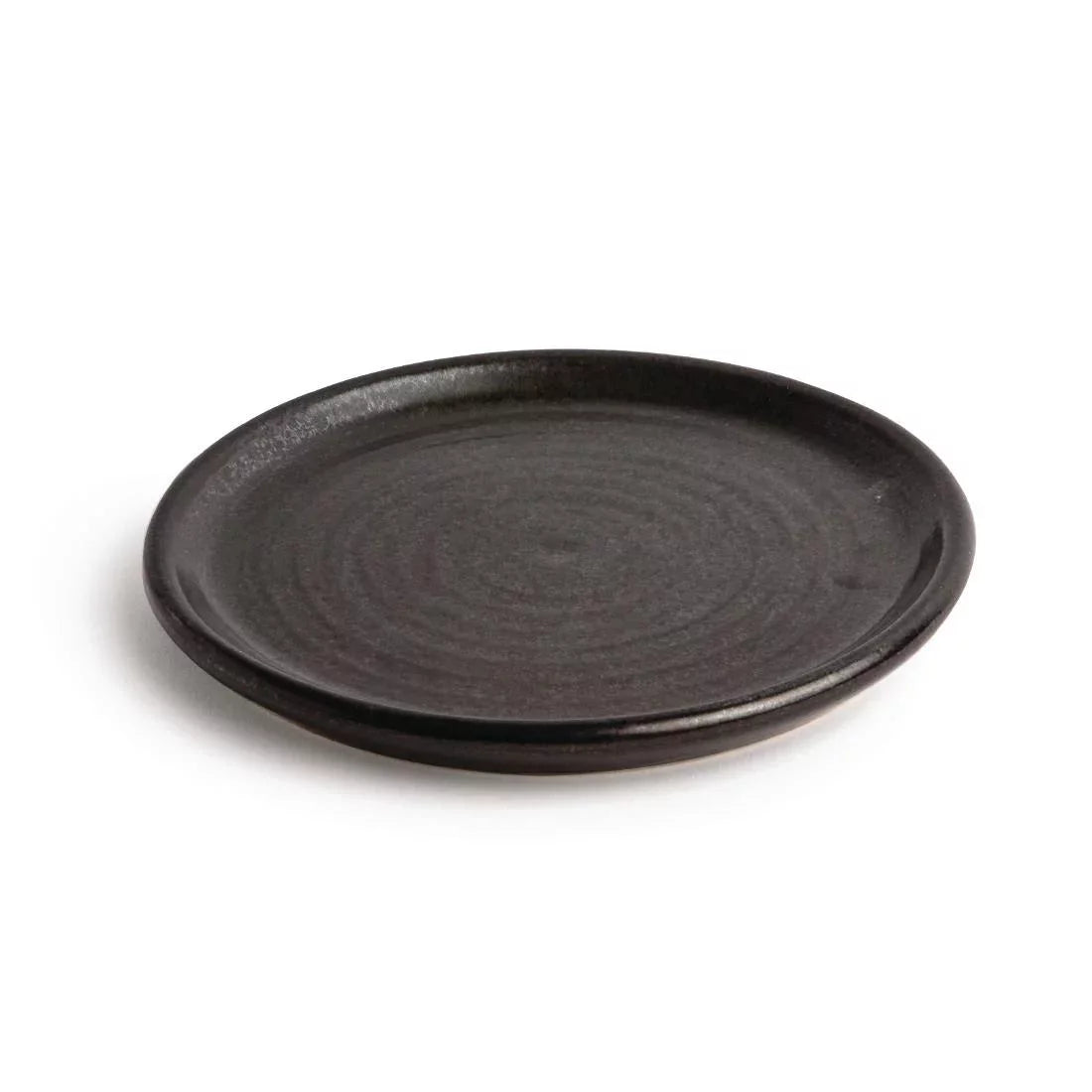 Olympia FA316 Canvas Small Rim Round Plate Delhi Black 180mm Case Size 6