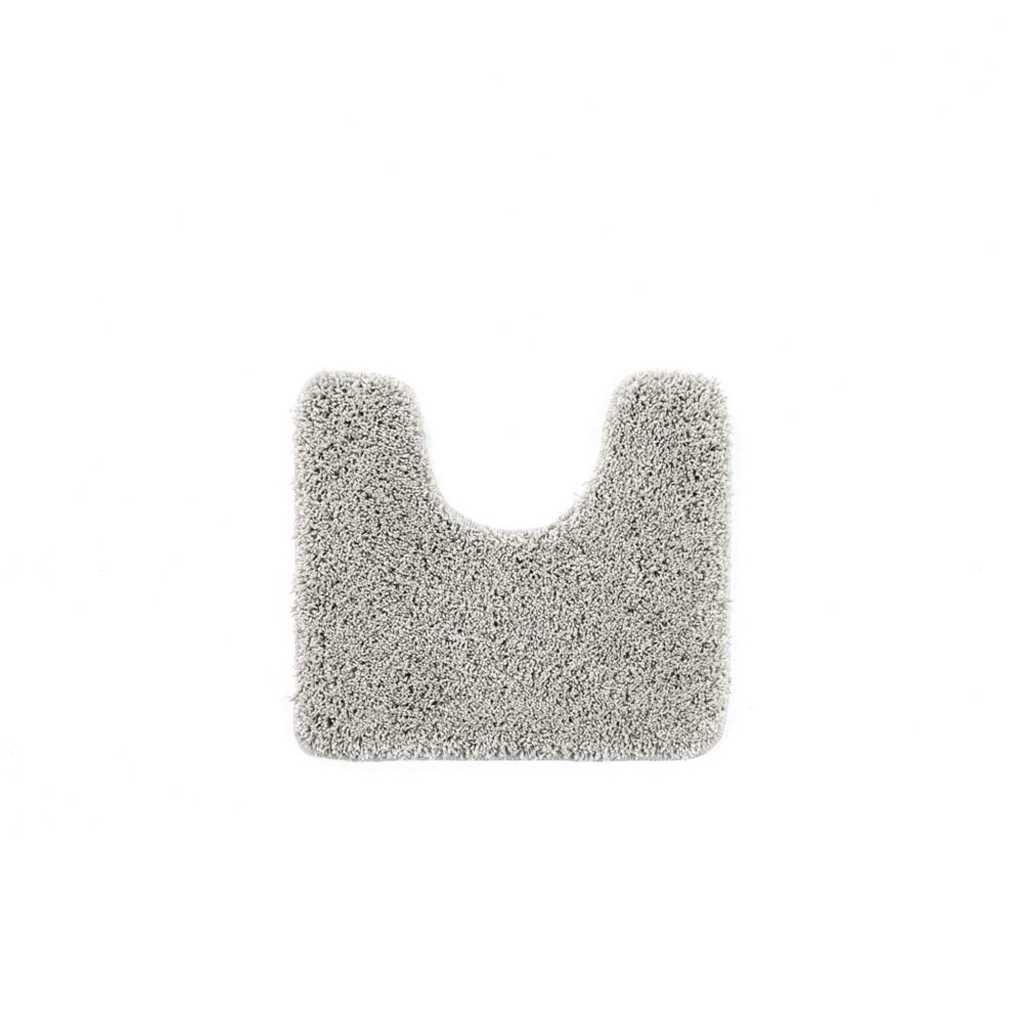 Buddy Bath Washable Shaggy Mats Non-Slip Rug in Ghost Grey Pedestral 50x45 cm