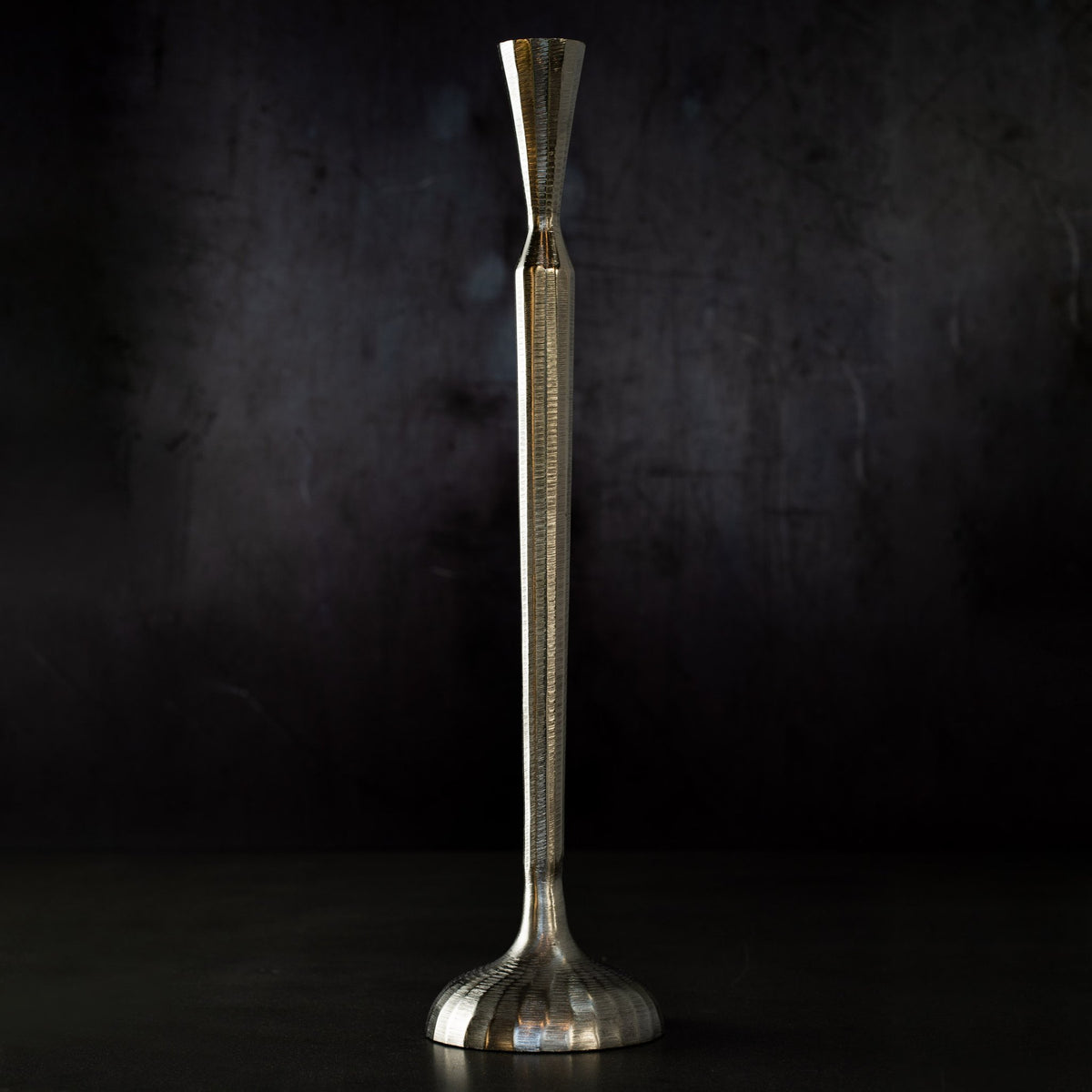 Aluminium Extra Large Silver Table / Floor Candle Stick