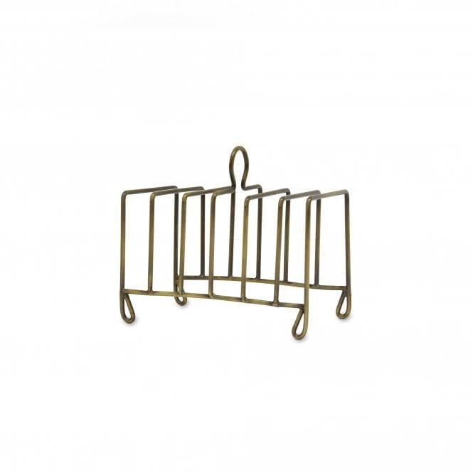 Brompton Antique Brass Toast Rack