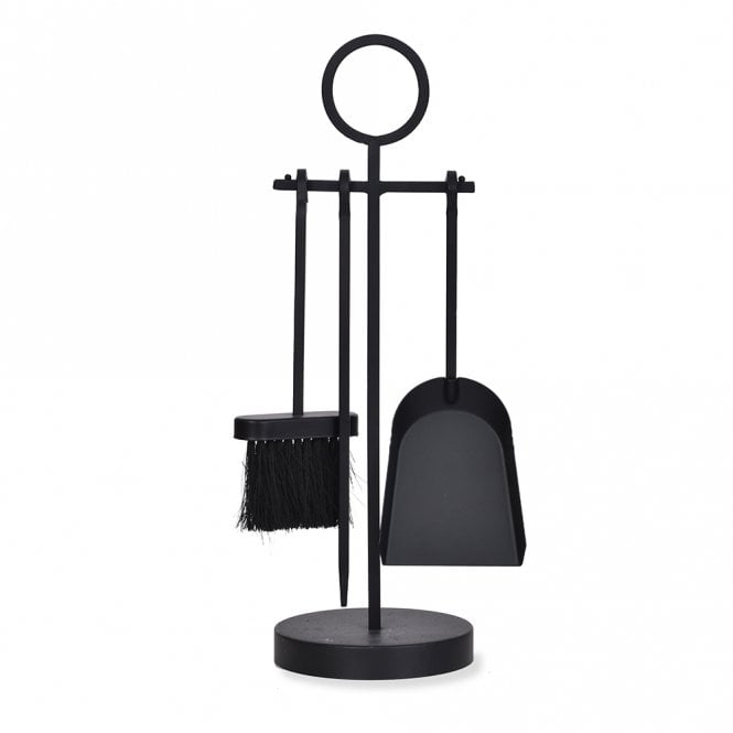 Paxford Black Powder Coated Steel Fireside Tool Set