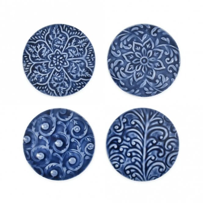 Set of Four Blue Fiskardo Coasters