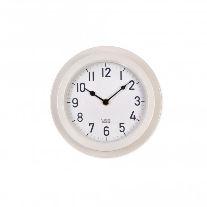 Tenby Lily White Powdered Coated Clock