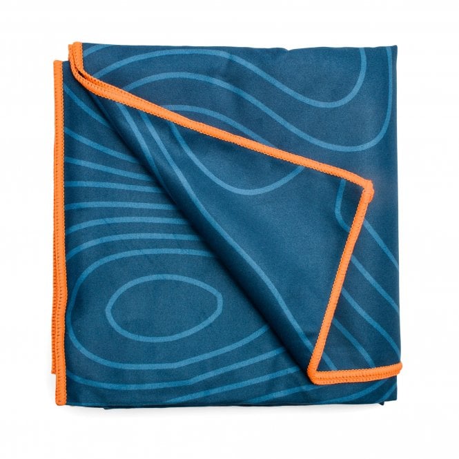 The Adventure Begins Blue Travel Towel