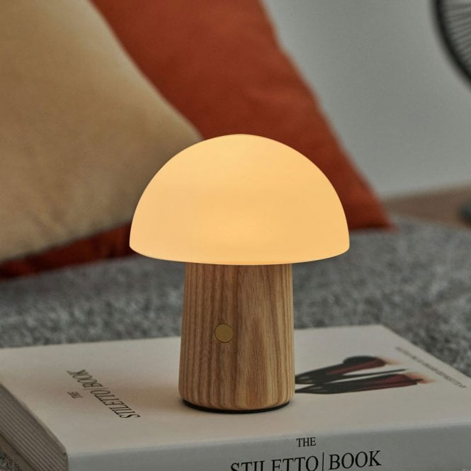 White Ash Mini Alice Mushroom Lamp