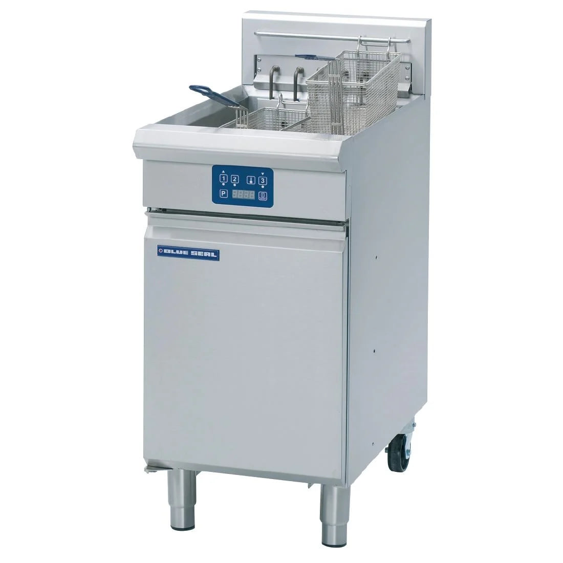 Blue Seal Evolution E43E Single Tank Twin Basket Electric Fryer 27 Litres