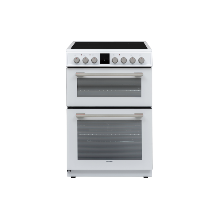Sharp KF-66DVDD04WM1 Electric Cooker with Ceramic Hob A Rated White