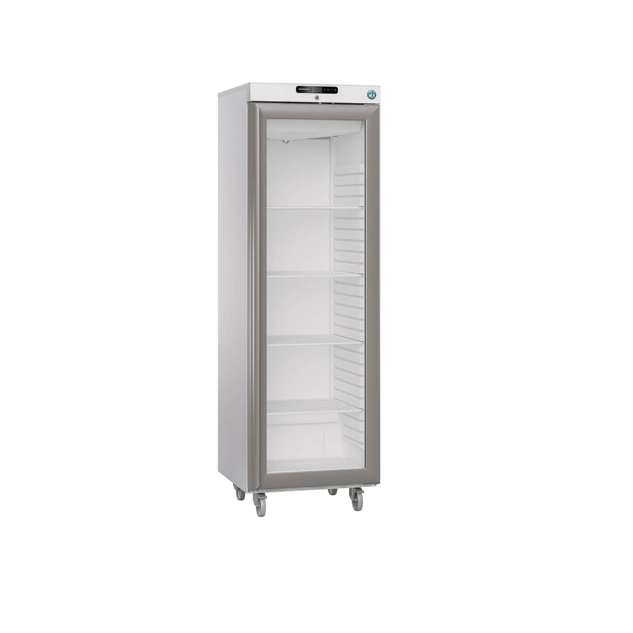 Hoshizaki FG 420 L C DR G U Compact 420 Upright Single Glass Door Freezer 343 Litres