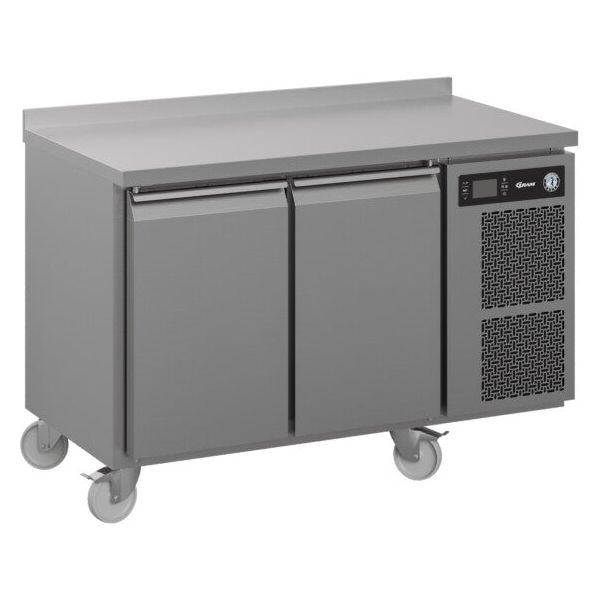 Hoshizaki K 2 A5 DL DR C U Two Door Counter Fridge 301 Litres With Splash Back