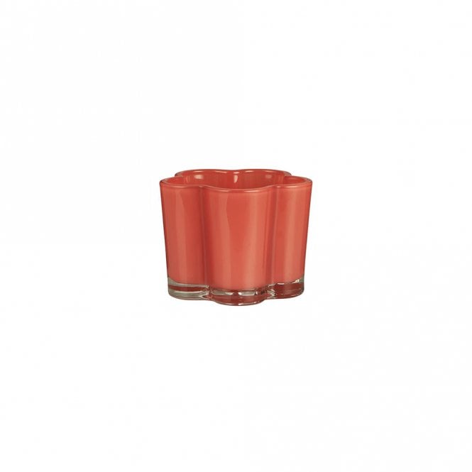 Coral Flower Glass Tealight Holder