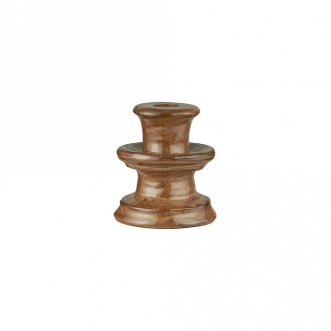 Milan Brown Low Candle Holder