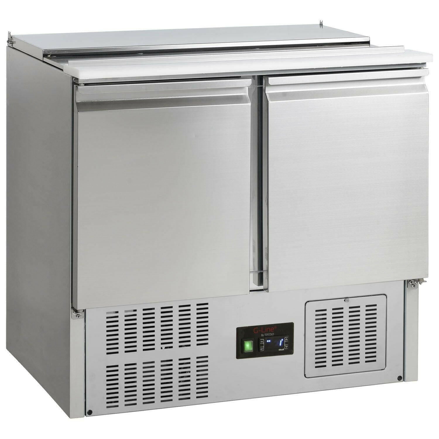 Tefcold G-Line GS92 Two Door Saladette Counter Fridge 260 Litres