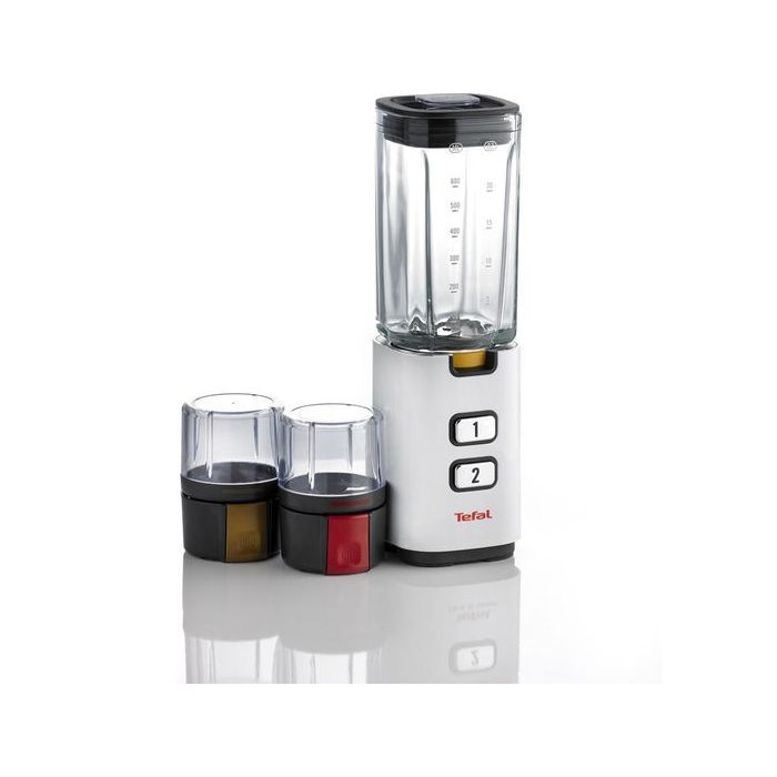 Tefal BL142140 Fruit Sensation Mini Glass Blender With 2 Speeds 0.6L 300W White