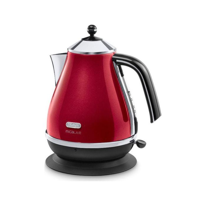 De'Longhi KBOM3001R Jug Kettle Micalite Stylish Gloss Red Rapid Boil