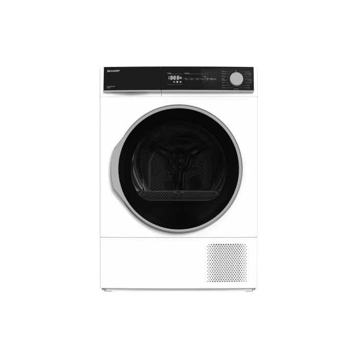 Sharp KD-NHH8S7GW2-EN 8 kg Heat Pump Tumble Dryer White Energy Class A++
