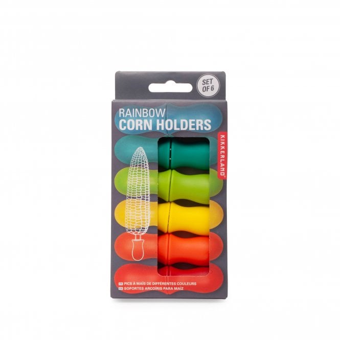 Set of Six Rainbow Corn Holders
