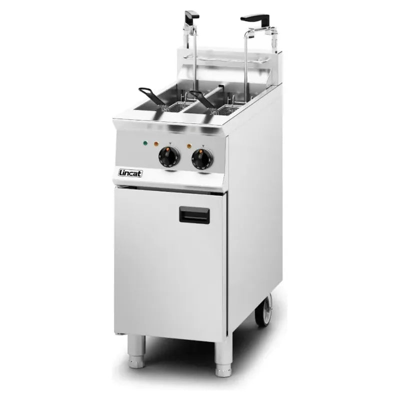Lincat Opus 800 OE8105/OP Twin Tank Basket Electric Fryer With Oil Filtration 19 Litres